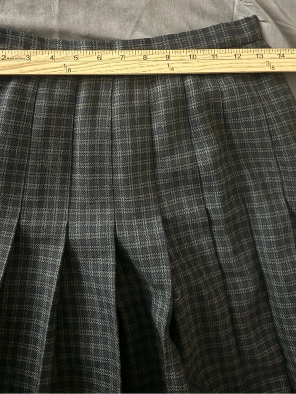 Vintage 90s J.Crew Wool Plaid Pleated Skirt 10 Old Money Equestrian Oarsman RARE